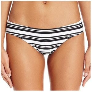 NEW MINKPINK Show Your Stripes Black White Swim Bikini Bottoms Medium